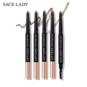 SACE LADY Eyebrow Pencil Professional Make Up Set Waterproof Cosmetics Makeup Kit Double Ended Eye Brow Tatoo Pen For Eyebrow