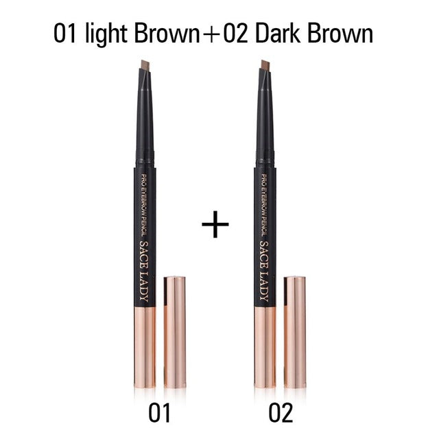 SACE LADY Eyebrow Pencil Professional Make Up Set Waterproof Cosmetics Makeup Kit Double Ended Eye Brow Tatoo Pen For Eyebrow