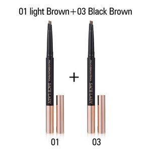 SACE LADY Eyebrow Pencil Professional Make Up Set Waterproof Cosmetics Makeup Kit Double Ended Eye Brow Tatoo Pen For Eyebrow
