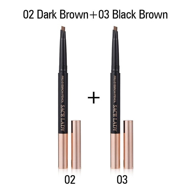 SACE LADY Eyebrow Pencil Professional Make Up Set Waterproof Cosmetics Makeup Kit Double Ended Eye Brow Tatoo Pen For Eyebrow