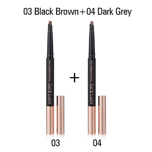 SACE LADY Eyebrow Pencil Professional Make Up Set Waterproof Cosmetics Makeup Kit Double Ended Eye Brow Tatoo Pen For Eyebrow