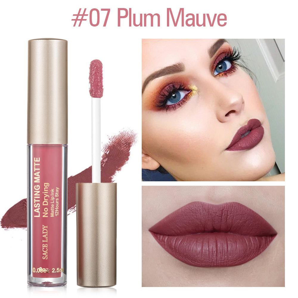 SACE LADY Matte Lipstick Makeup 23 Color Liquid Lipstick Red Nude Lip Tint Moisturizing Make Up Waterproof Long Lasting Cosmetic