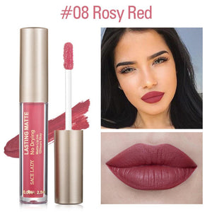 SACE LADY Matte Lipstick Makeup 23 Color Liquid Lipstick Red Nude Lip Tint Moisturizing Make Up Waterproof Long Lasting Cosmetic