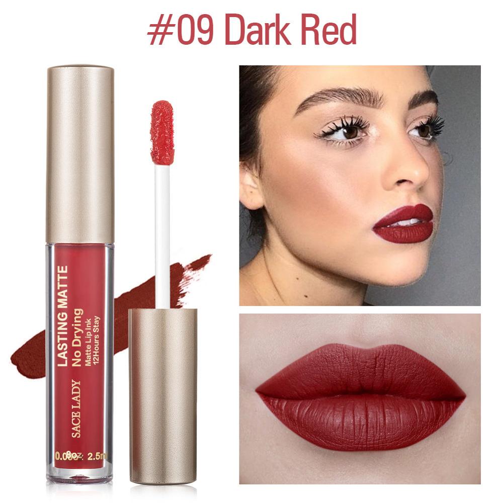 SACE LADY Matte Lipstick Makeup 23 Color Liquid Lipstick Red Nude Lip Tint Moisturizing Make Up Waterproof Long Lasting Cosmetic