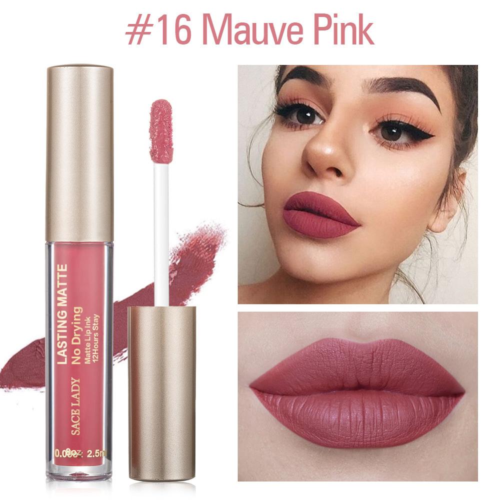 SACE LADY Matte Lipstick Makeup 23 Color Liquid Lipstick Red Nude Lip Tint Moisturizing Make Up Waterproof Long Lasting Cosmetic